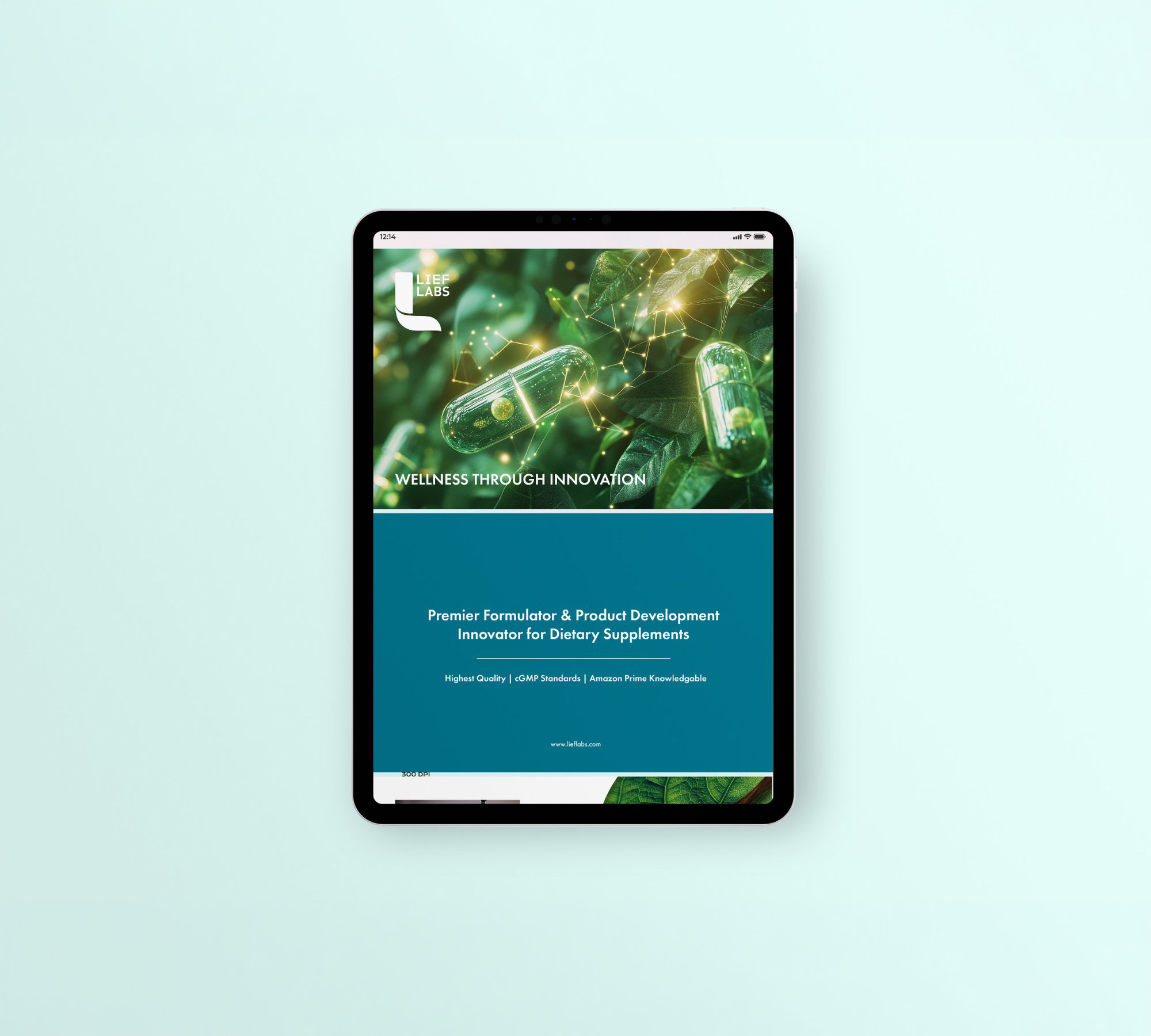 Lief Labs digital brochure
