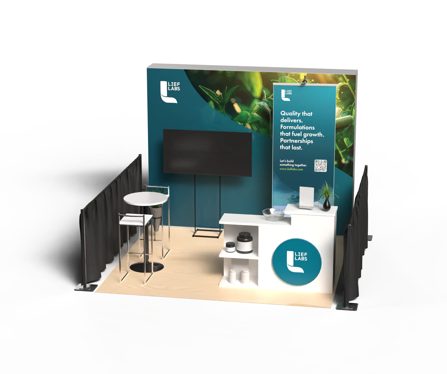 Lief Labs SSG 2025 booth design — open case study