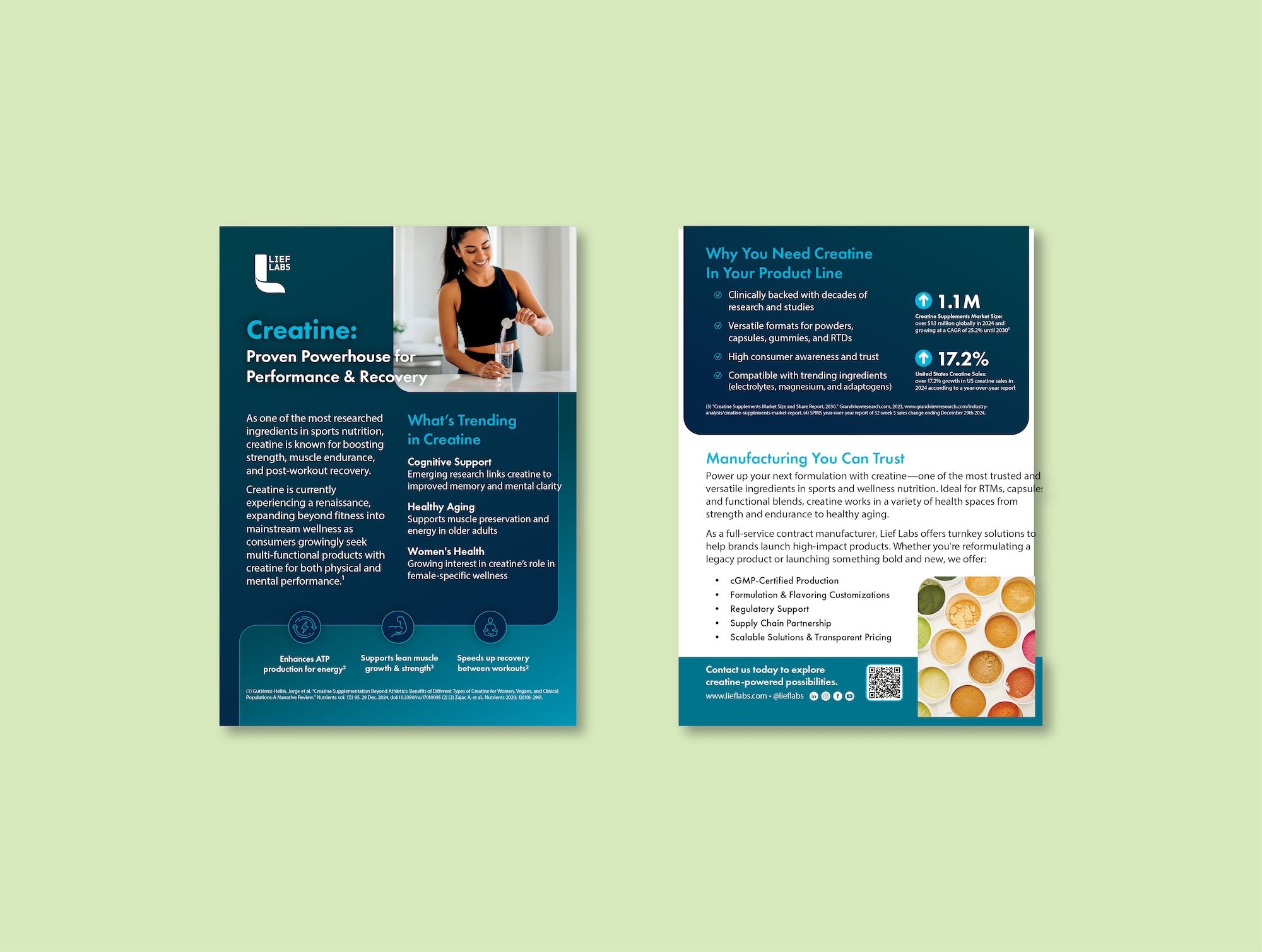 Lief Labs creatine flyer