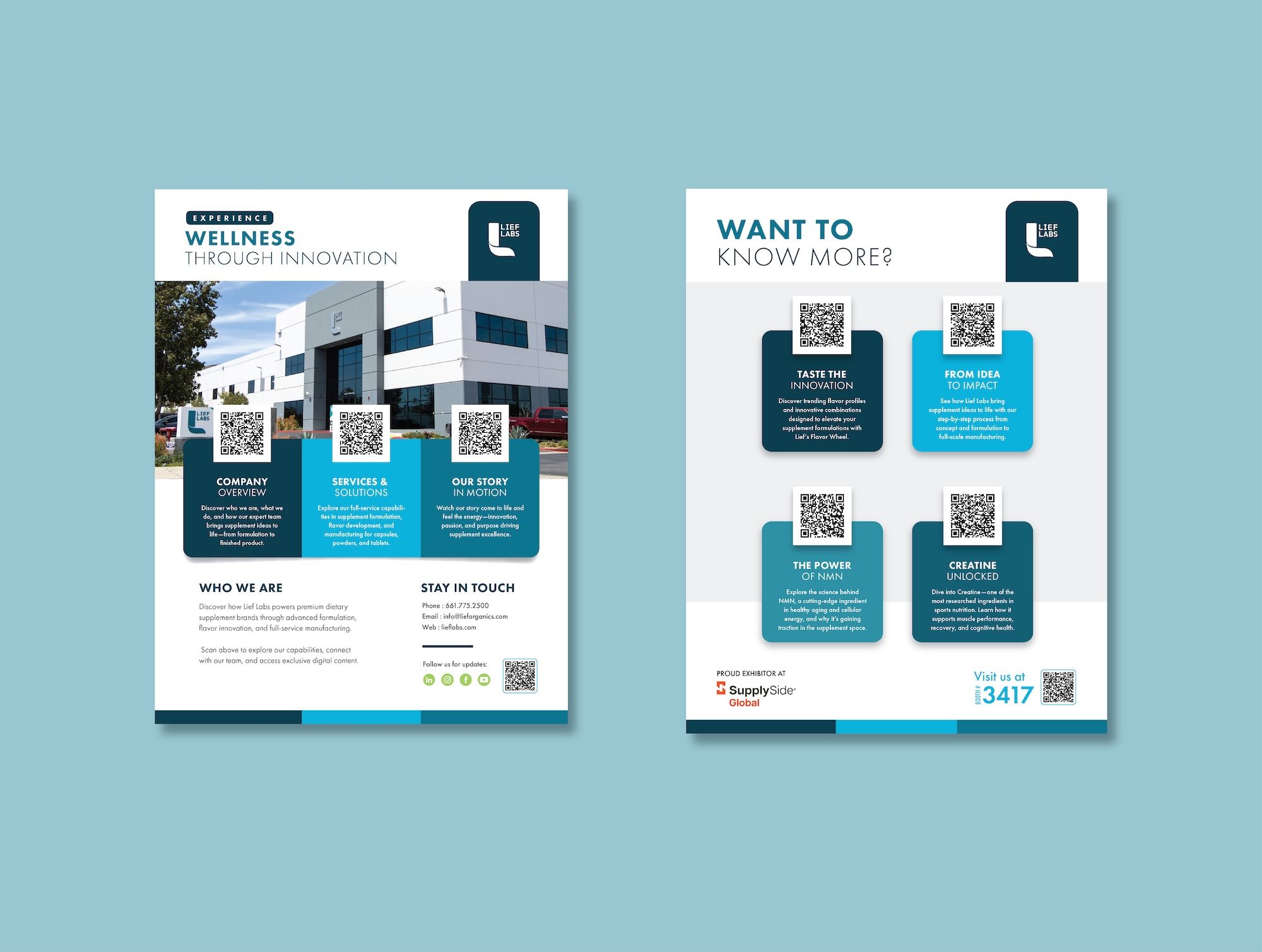 Lief Labs digital backpack flyer