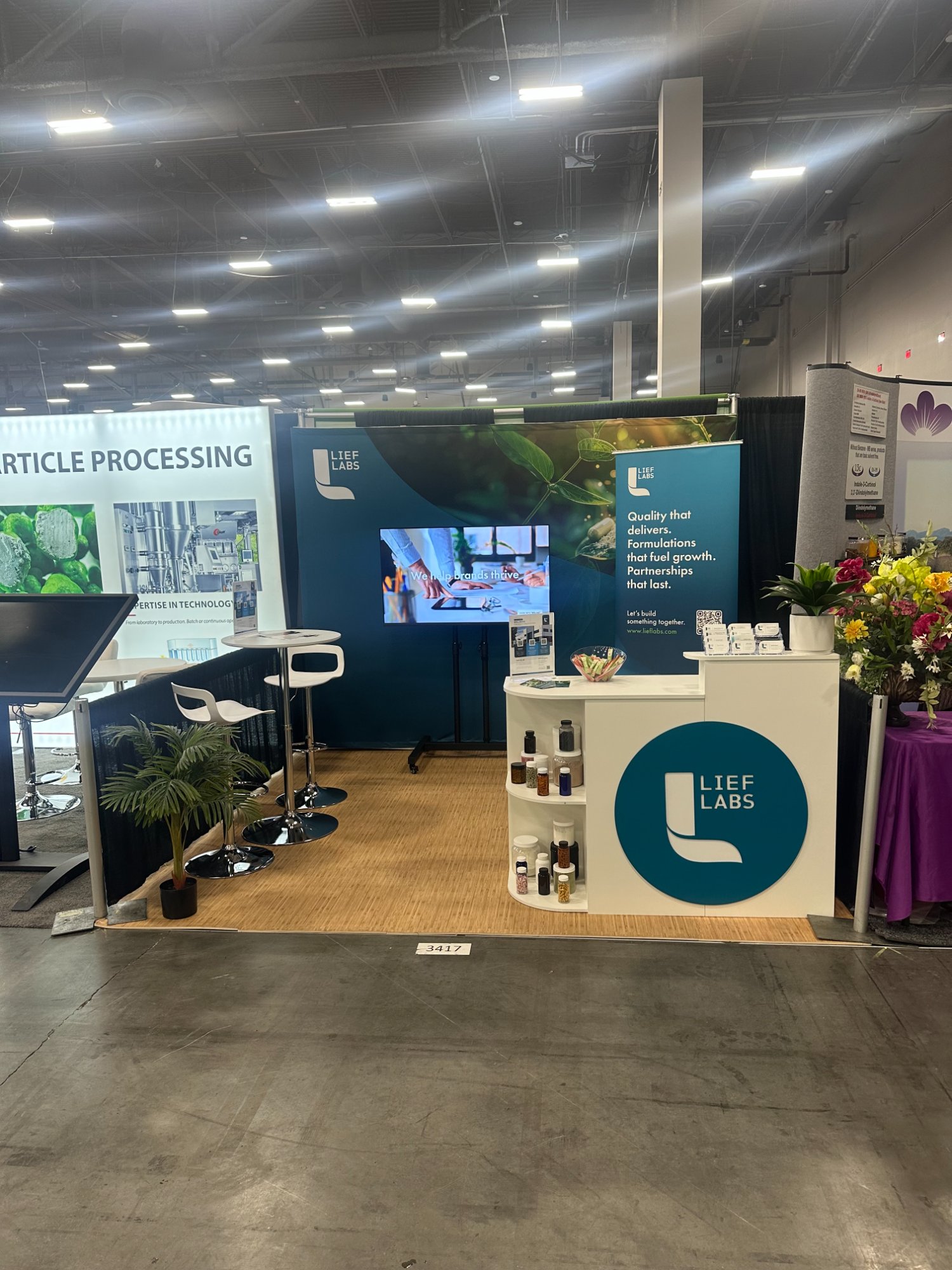 Lief Labs booth on the Supply Side Global 2025 floor