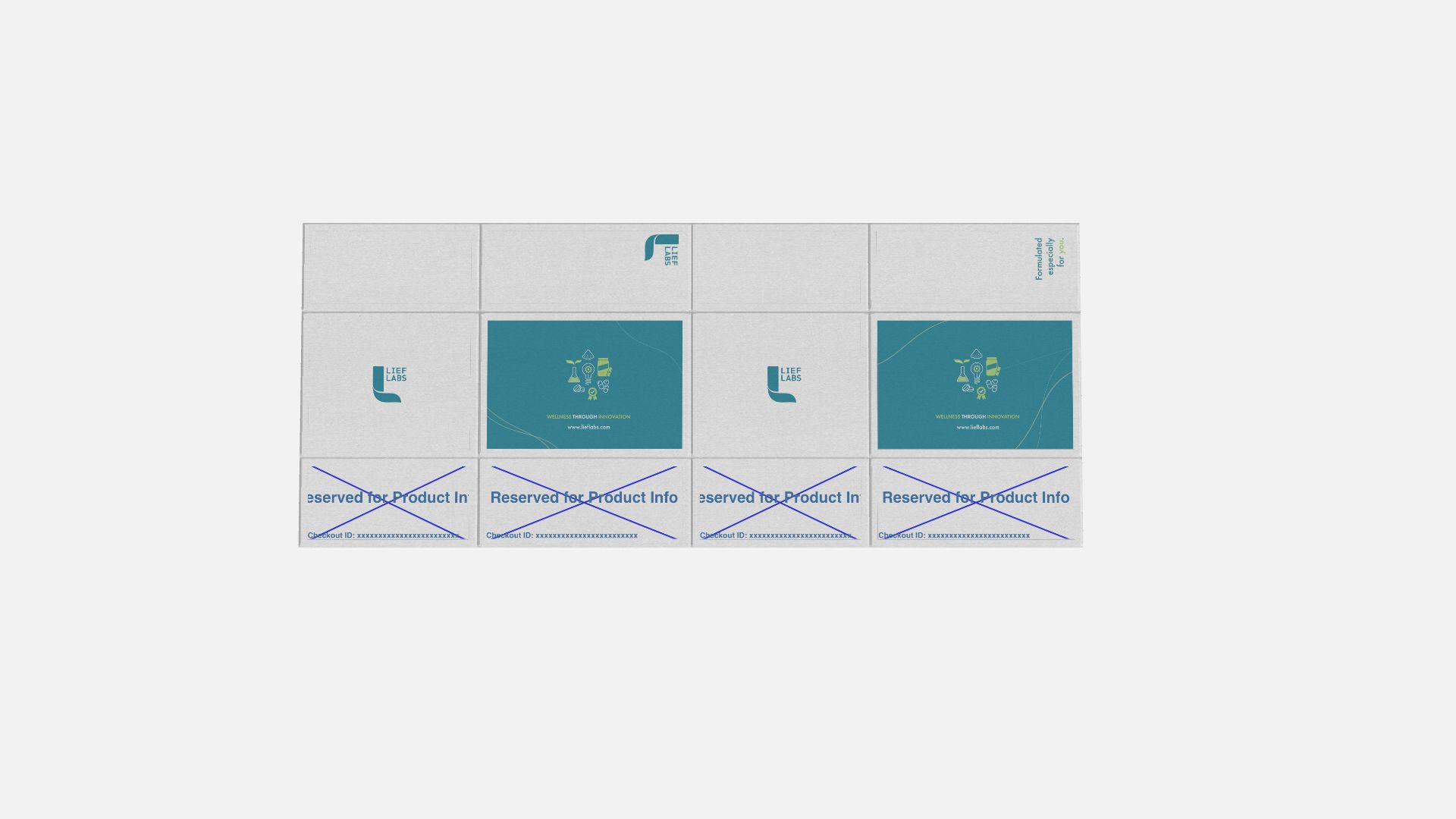Lief Labs branded shipping box
