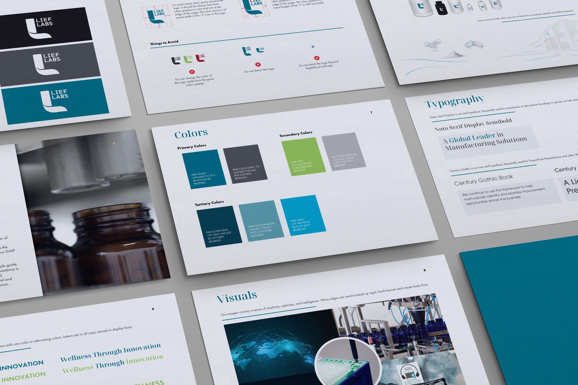 Lief Labs brand style guide — open case study