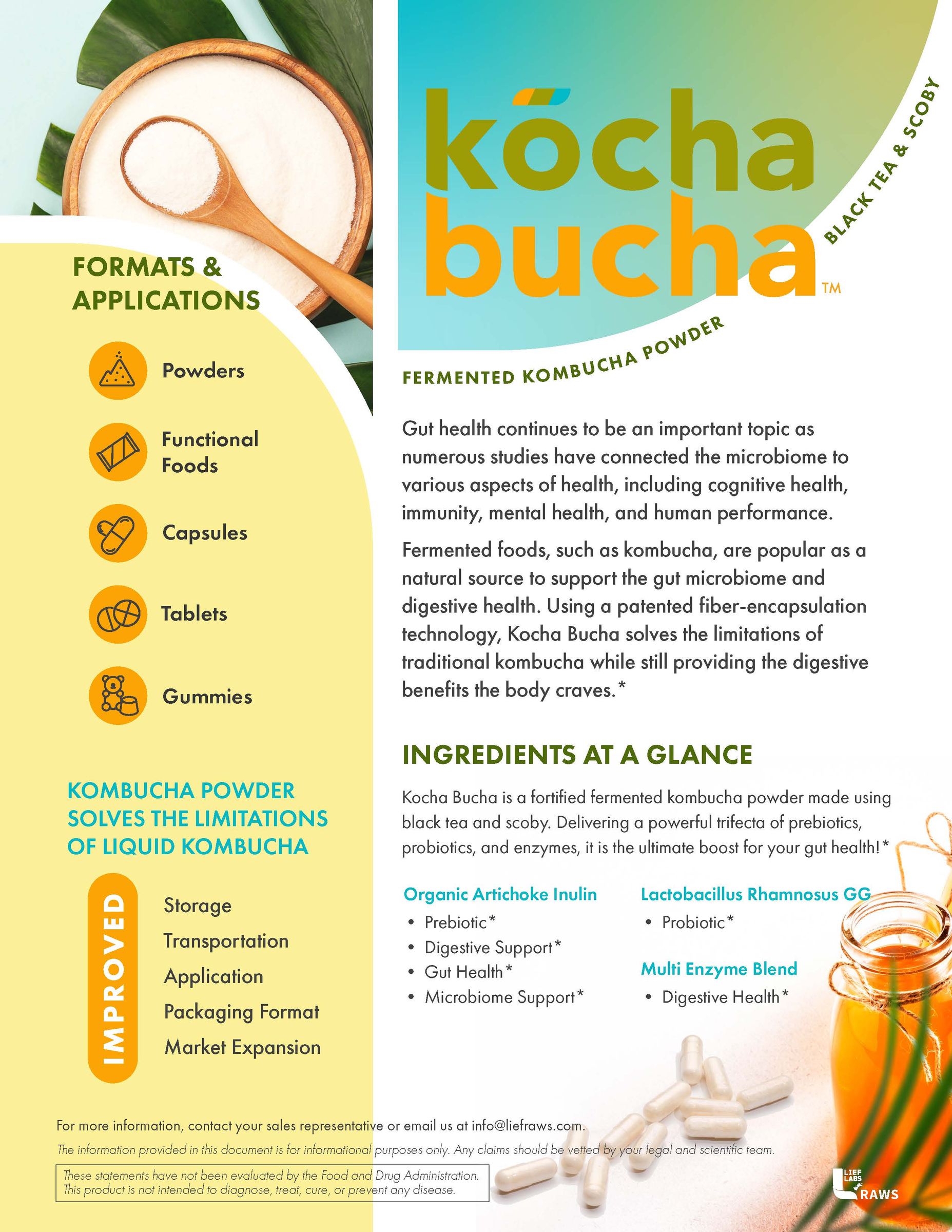 Kōcha Bucha sell sheet
