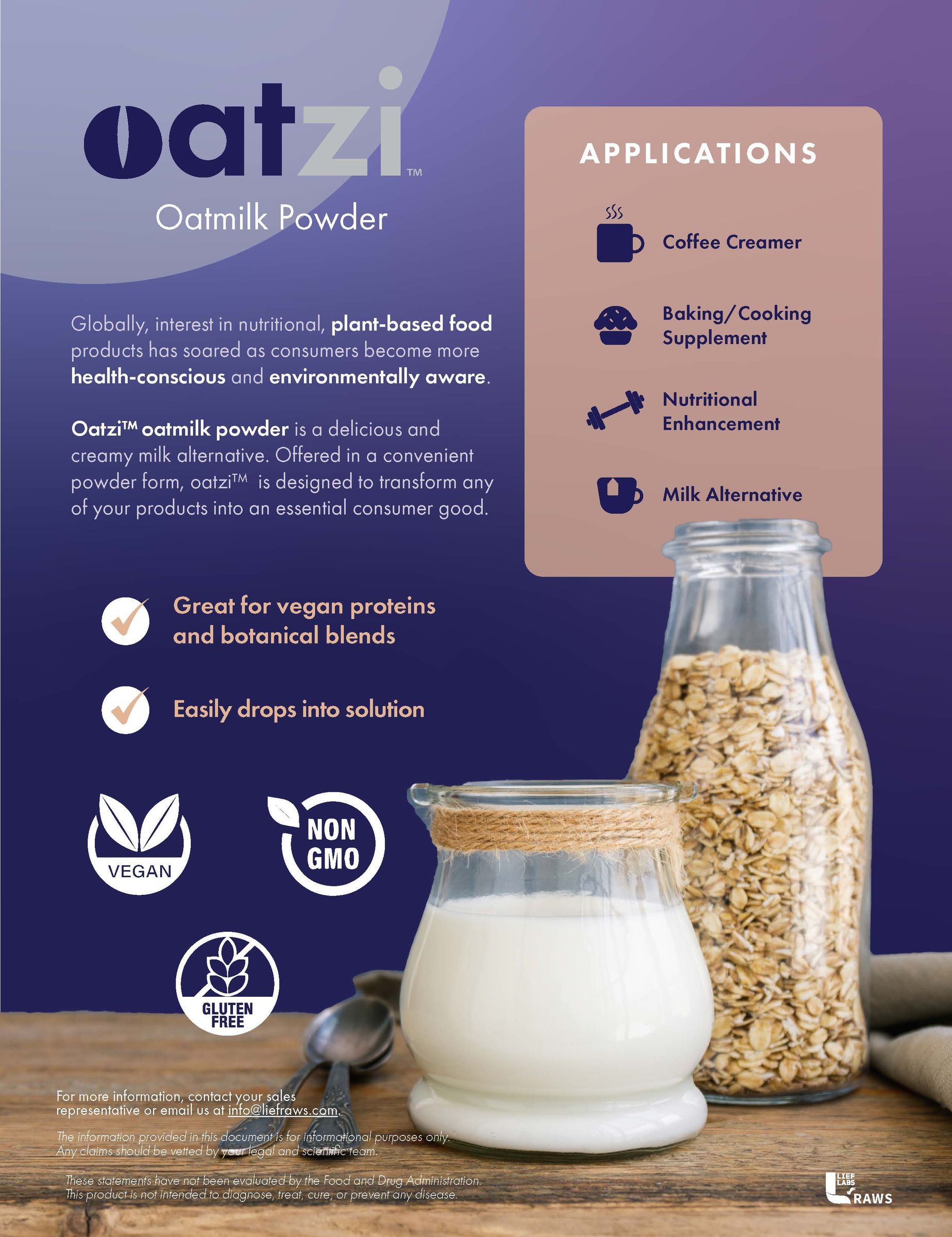 Oatzi sell sheet