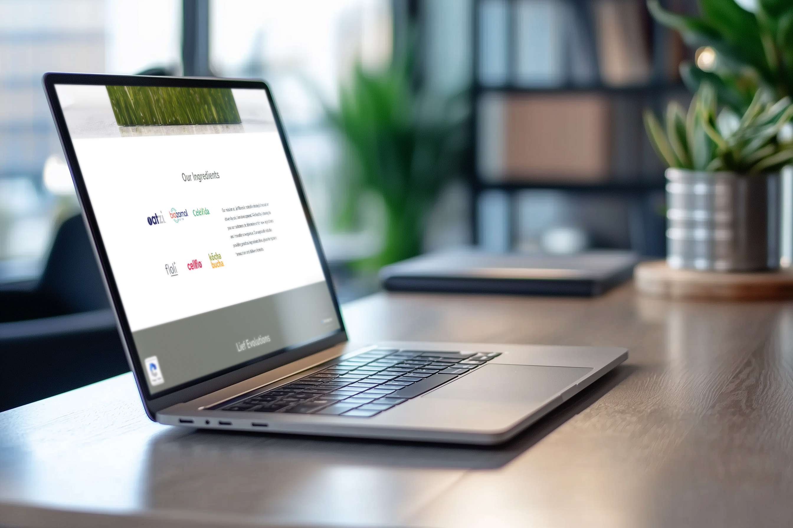 Lief Raws website on a laptop — open case study