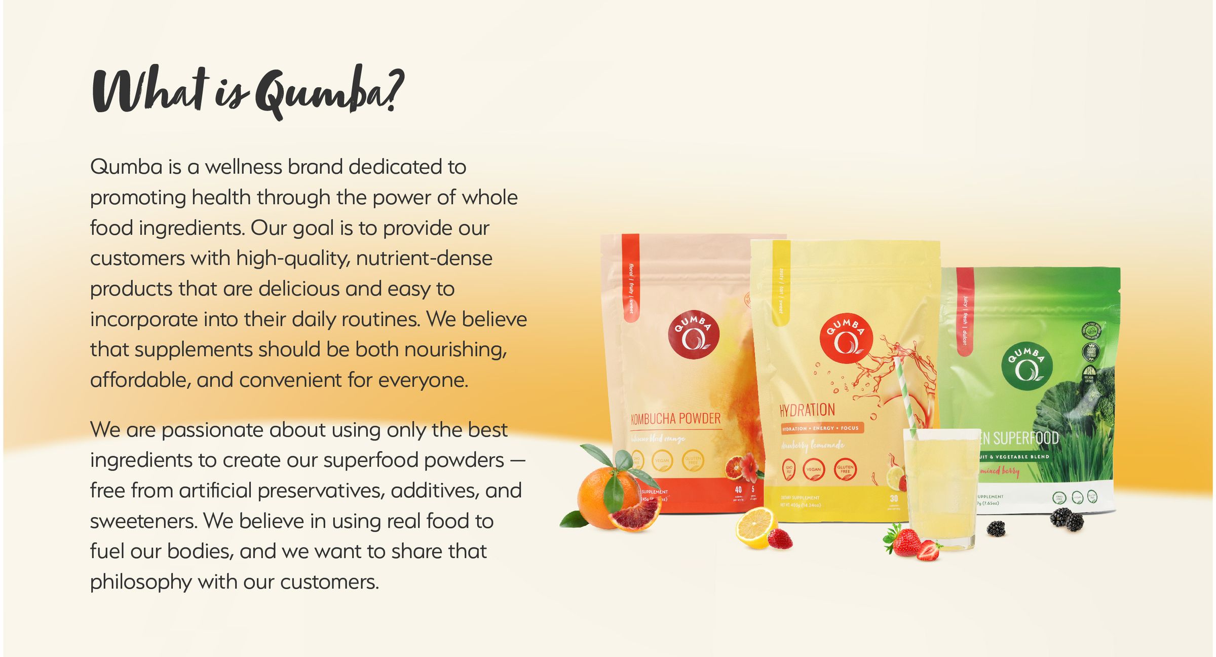 Amazon store module — What is Qumba, brand introduction with the full lineup